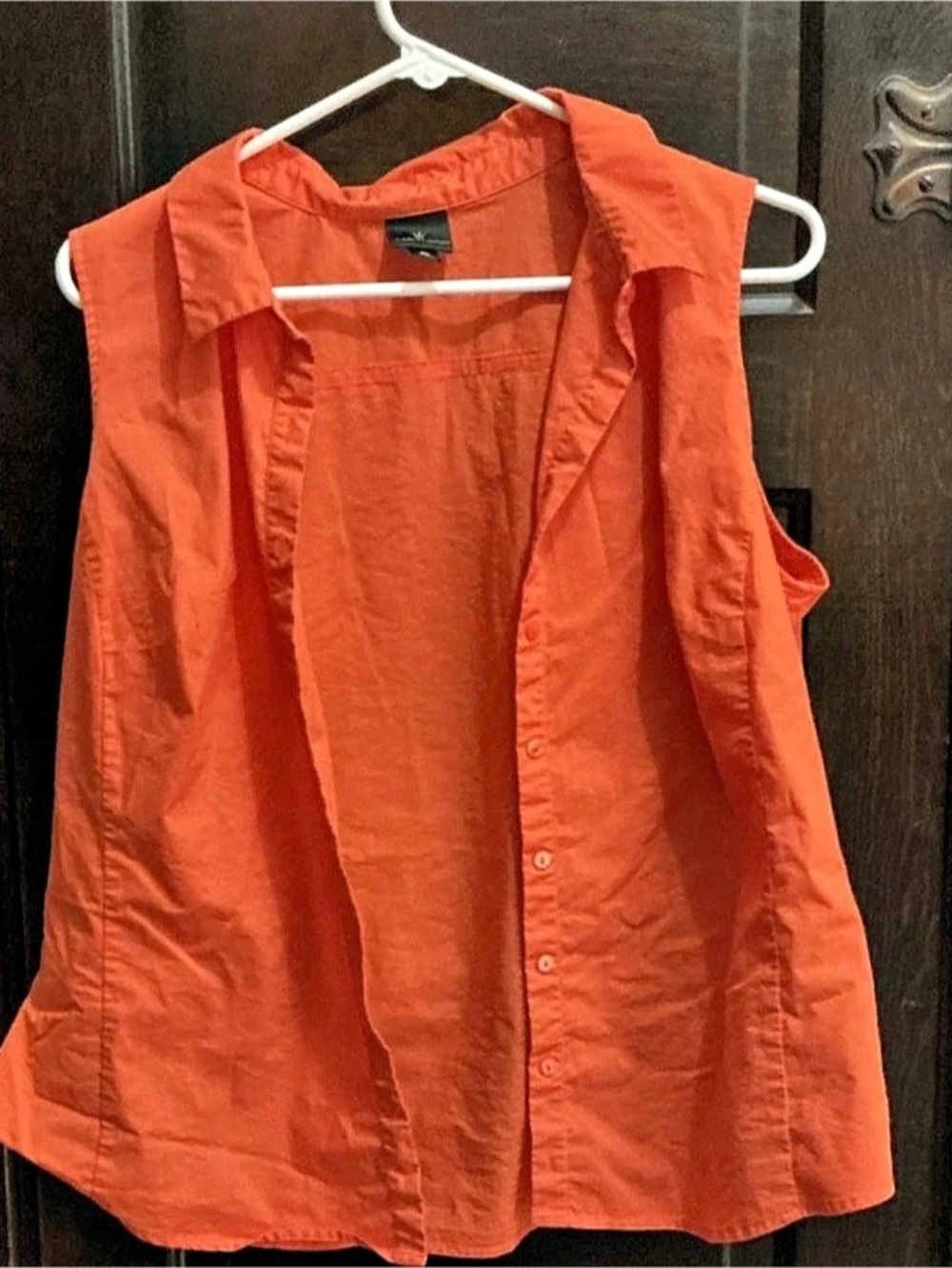 (146) Worthington Sleeveless Top in Orange Size XL Like New